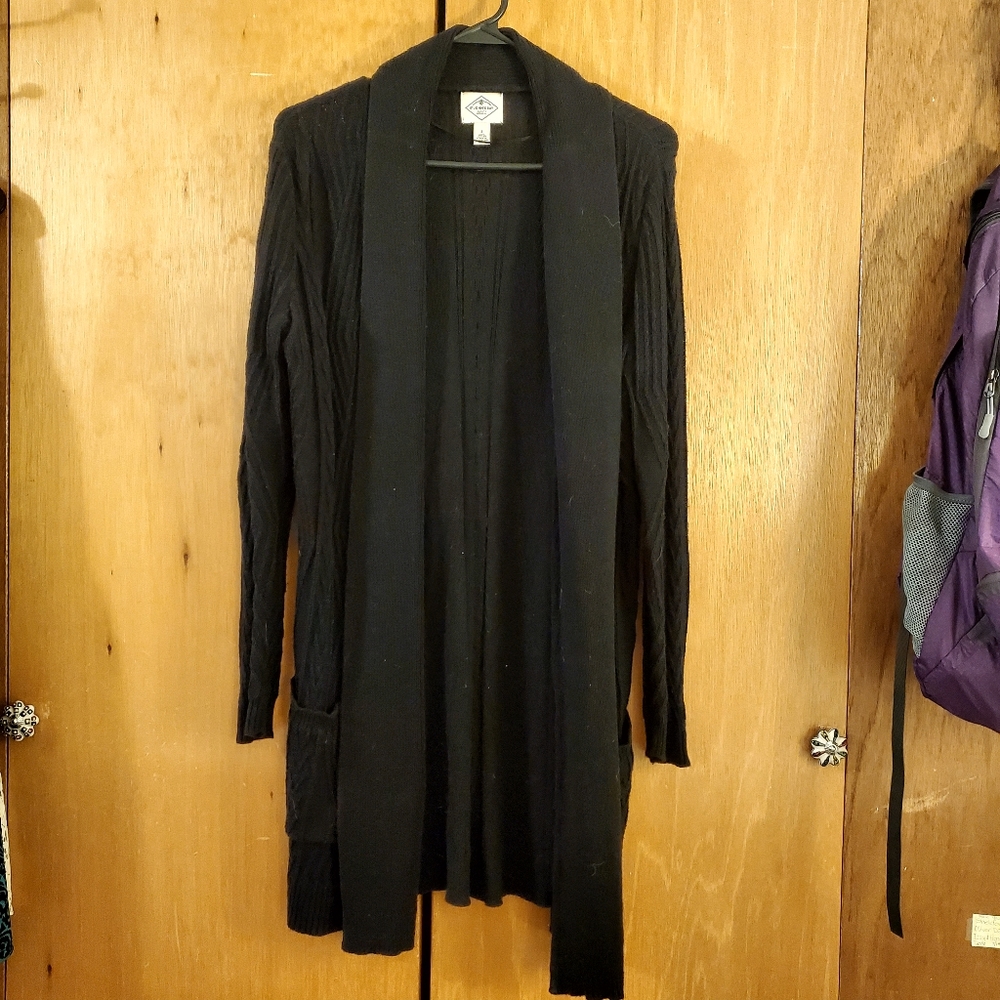 St. John's Bay long black cardigan